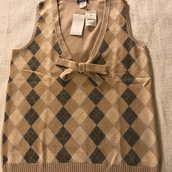 J. Crew Sweaters - J. Crew Cashmere Argyle Sweater Vest